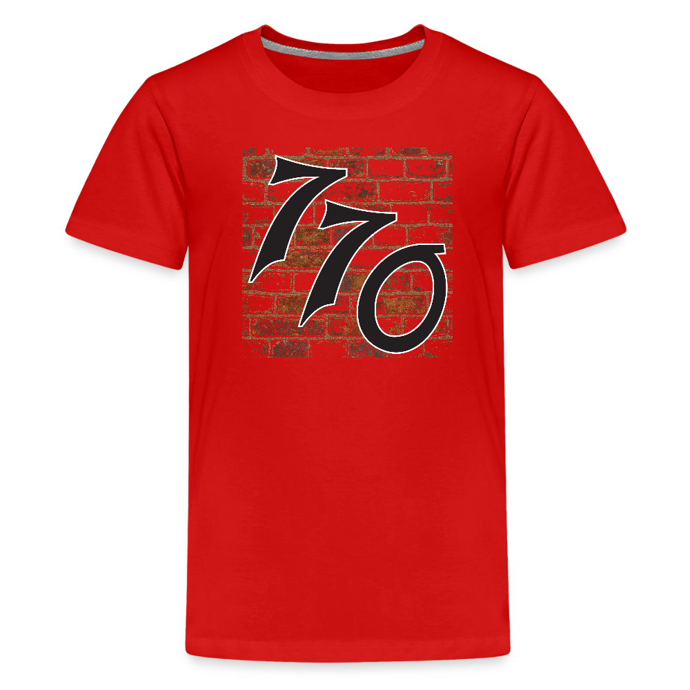 770 Brick Wall Kids' Premium T-Shirt - red