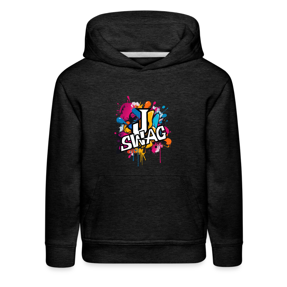Jswag Logo Kids‘ Premium Hoodie - charcoal grey