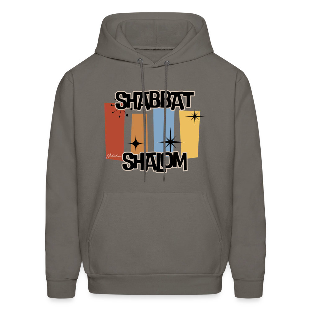 Retro Shabbat Men's Hoodie - asphalt gray