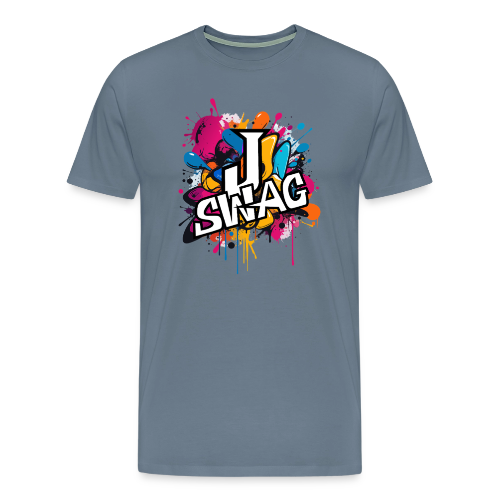 Jswag Logo Men's Premium T-Shirt - steel blue