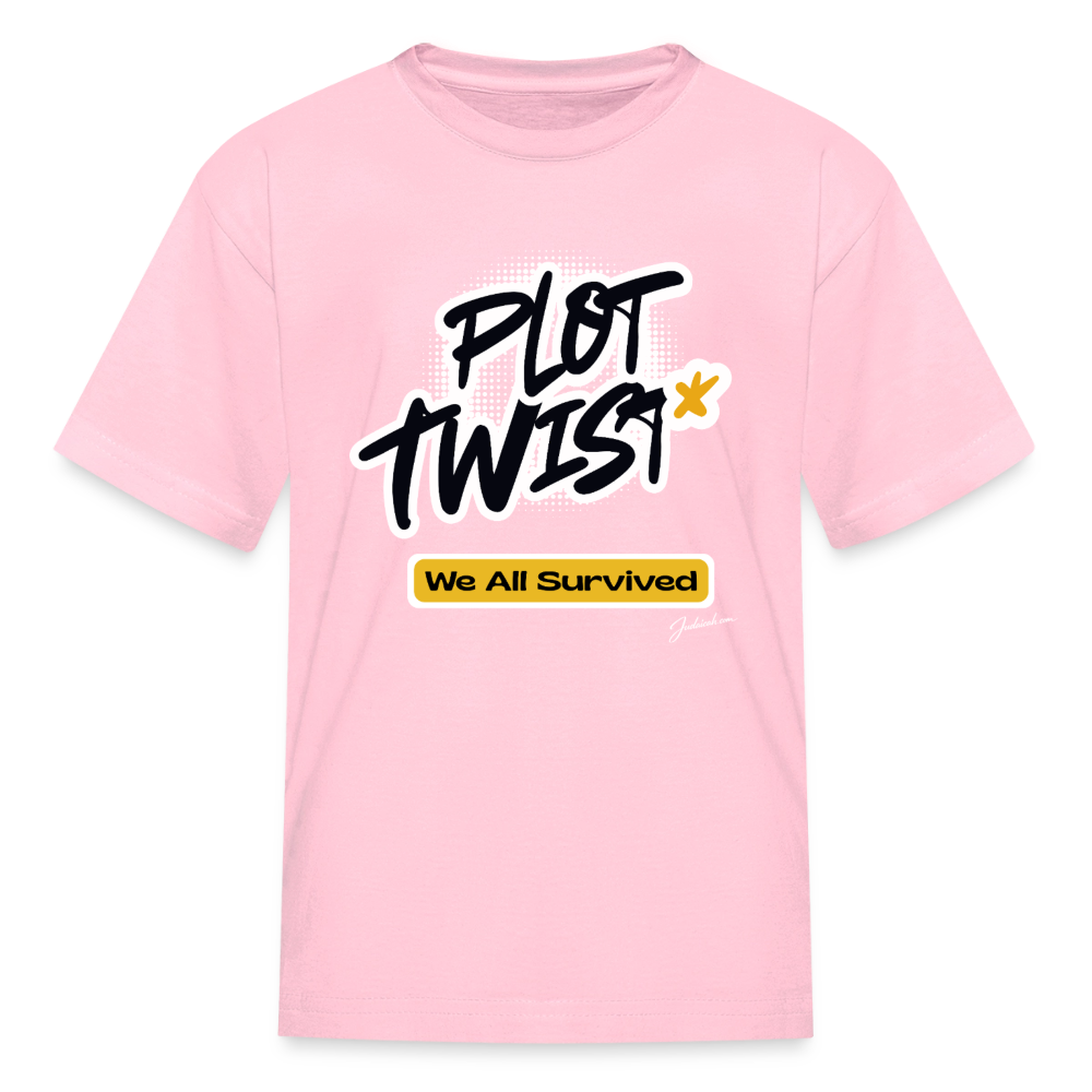 Plot Twist Kids' T-Shirt - pink