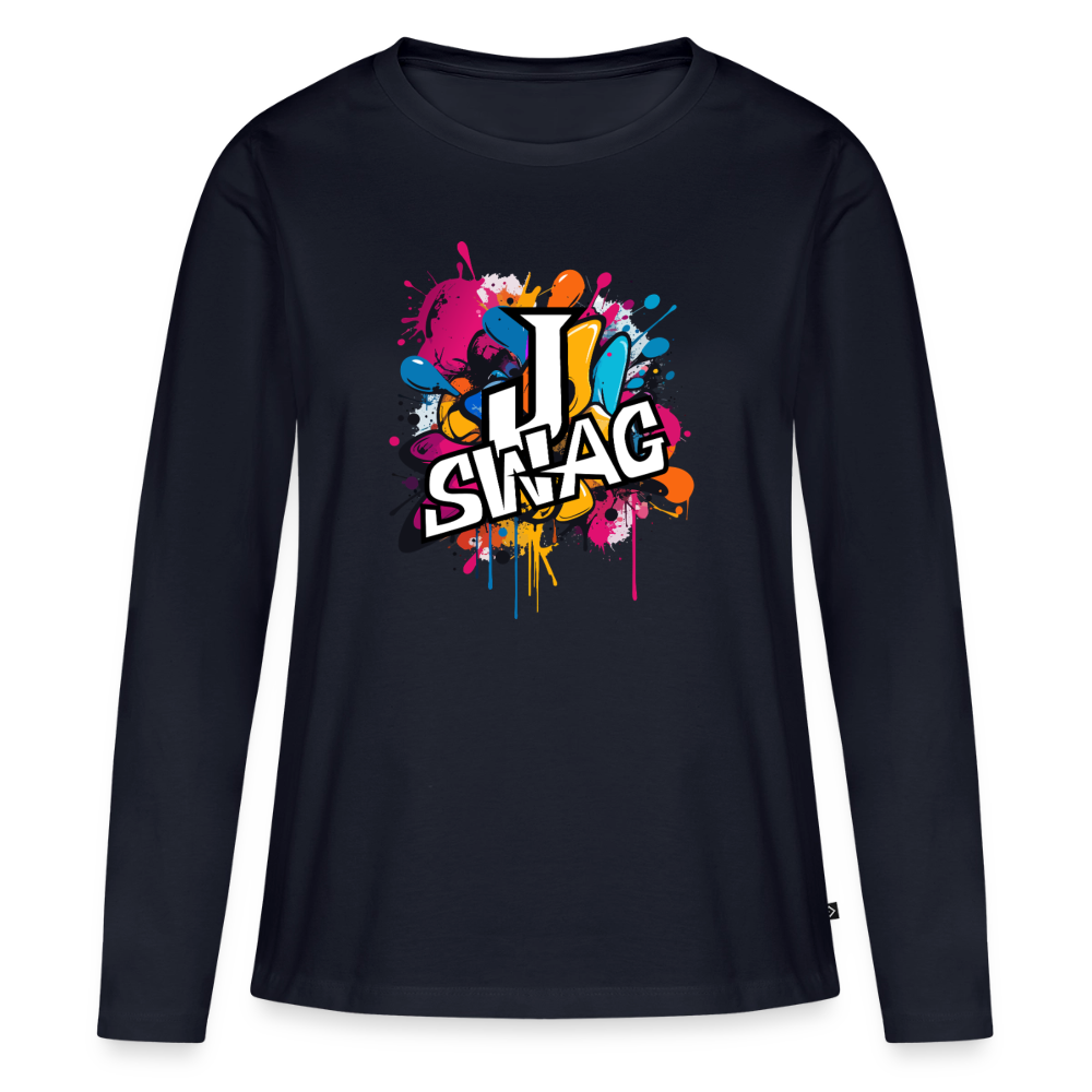 Jswag Logo  Women's Premium Long Sleeve T-Shirt - navy