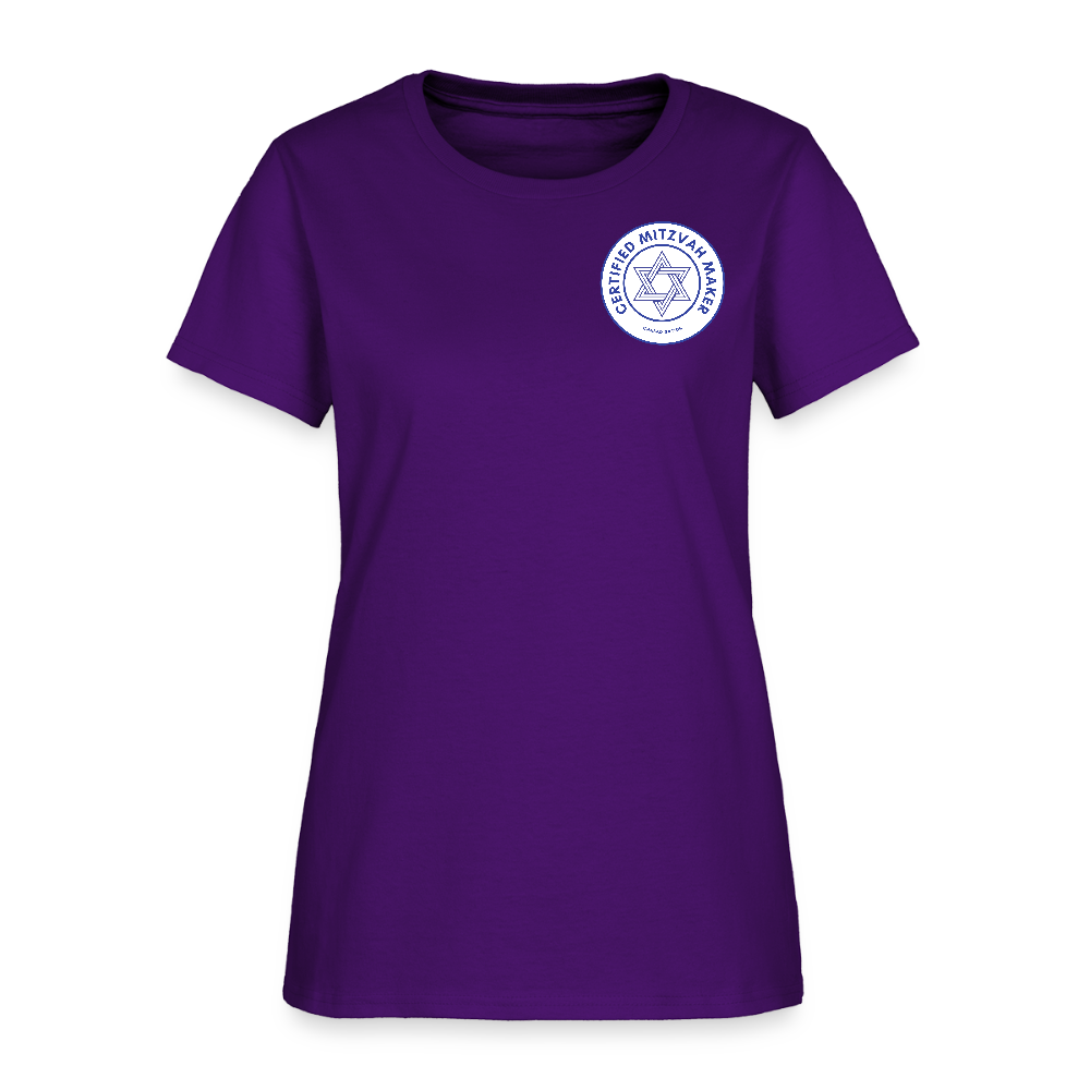 Certified Mitzvah Maker Badge Women's T-Shirt - purple