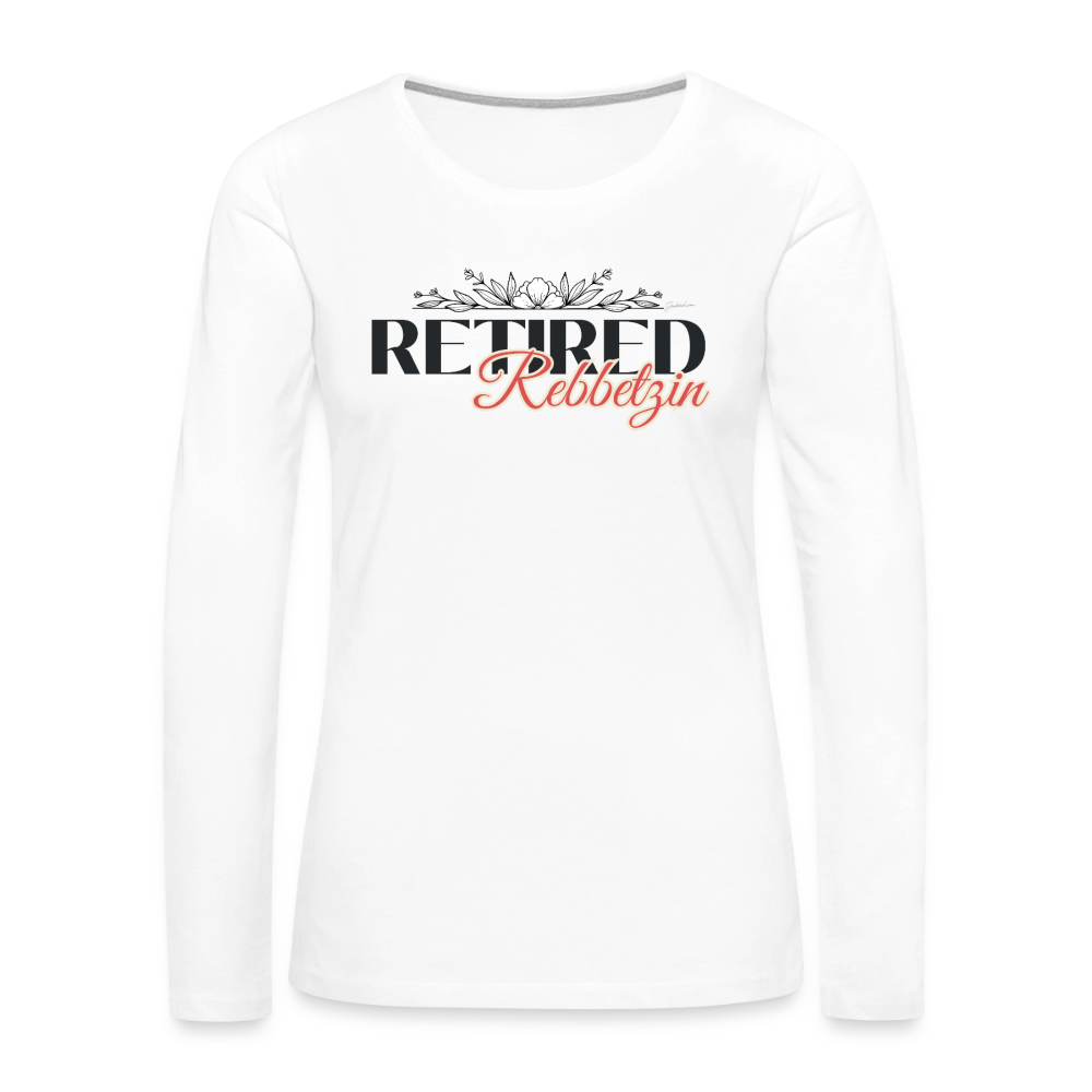 Retired Rabbetzin Women's Premium Long Sleeve T-Shirt - white
