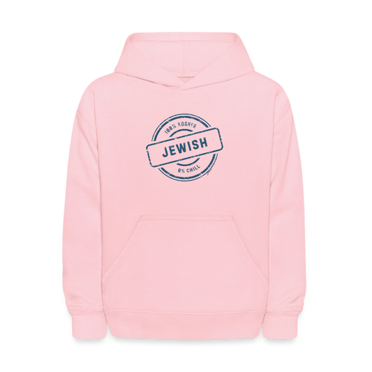 100% Jewish Kids' Hoodie - pink