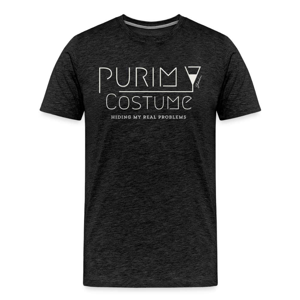Purim Costume Men's Premium T-Shirt - charcoal grey