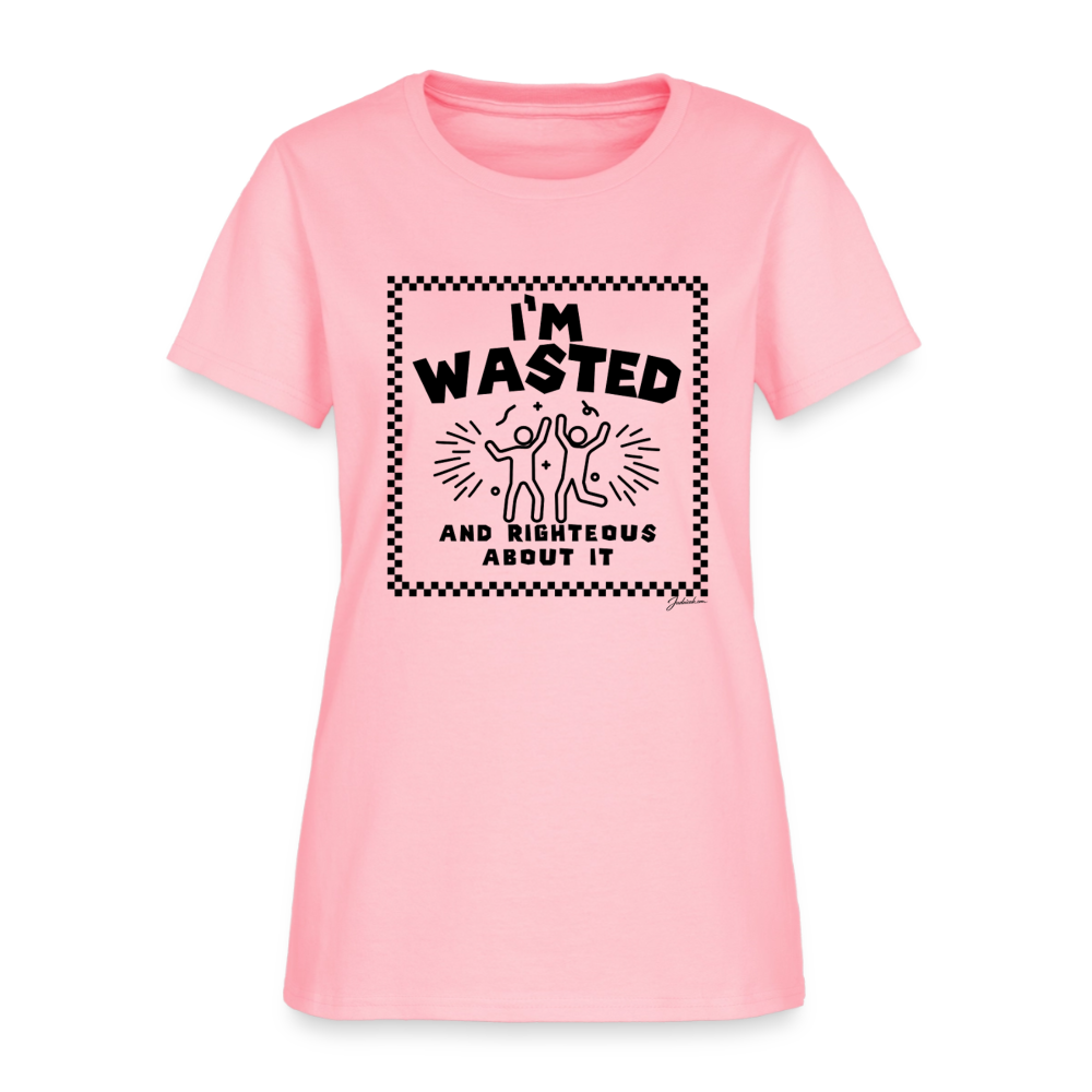 Wasted & Righteous Women's T-Shirt - pink