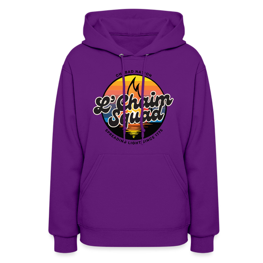 Lâ€™Chaim Squad â€“ Spreading Light Women's Hoodie - purple