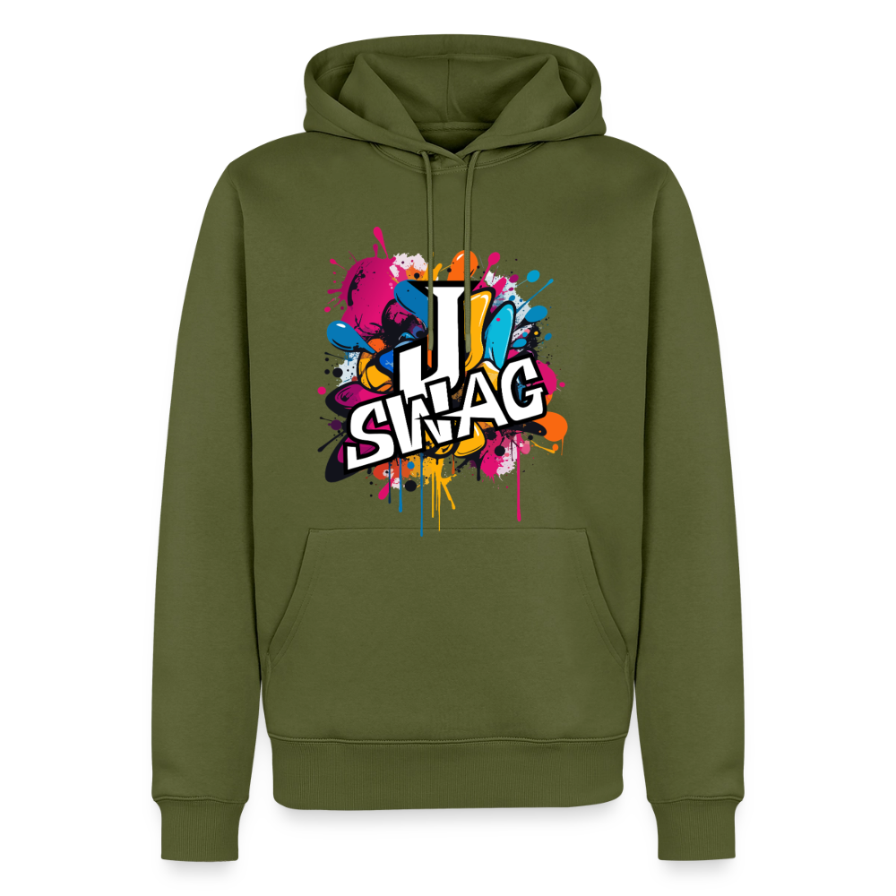 Jswag Logo Men’s Premium Hoodie - khaki green 