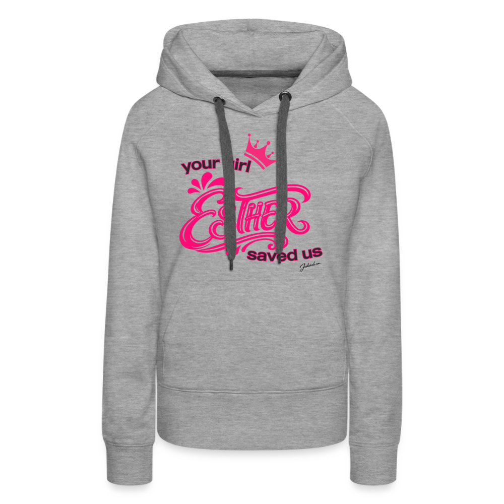 Your Girl Esther Women’s Premium Hoodie - heather grey