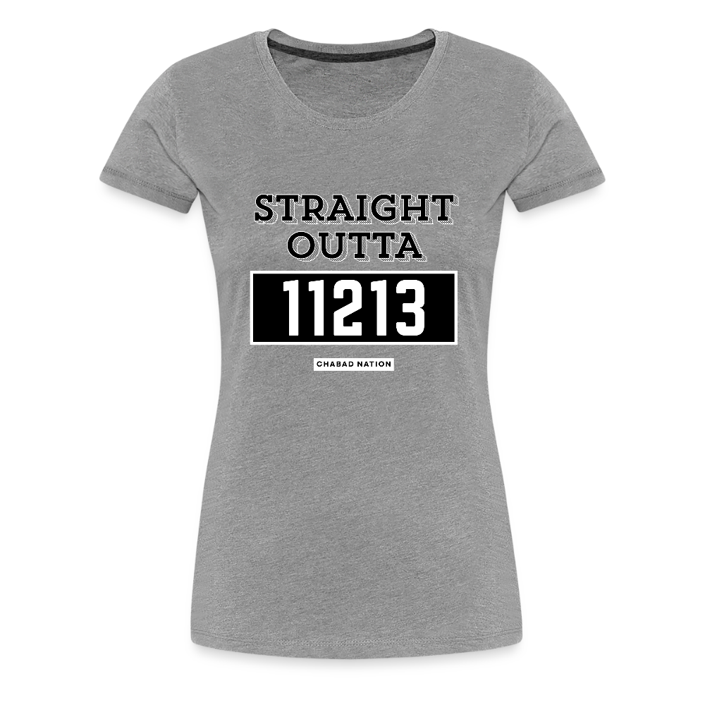 Straight Outta 11213 Women’s Premium T-Shirt - heather gray