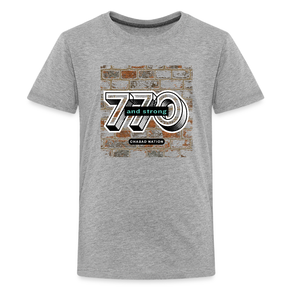 770 And Strong Kids' Premium T-Shirt - heather gray