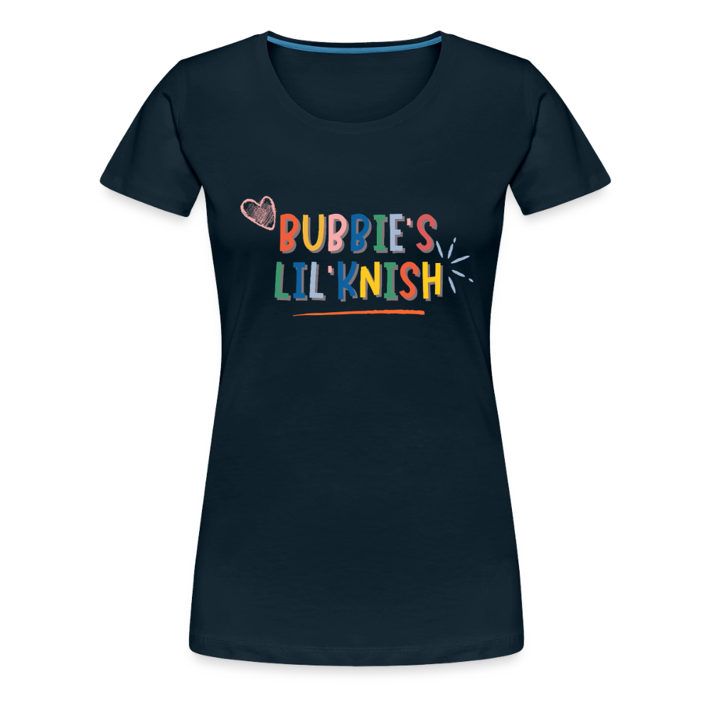 Bubbie's Lil' Knish Women’s Premium T-Shirt - deep navy
