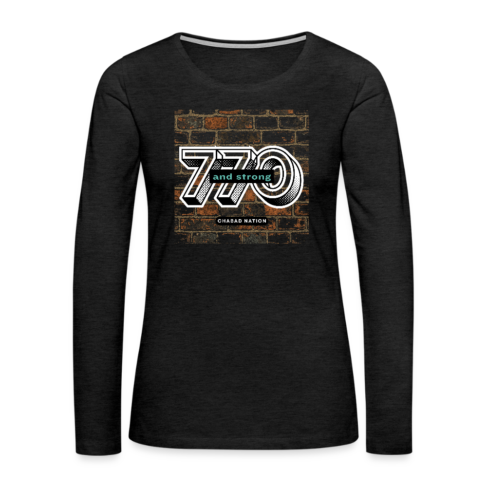 770 And Strong Women's Premium Long Sleeve T-Shirt - charcoal grey
