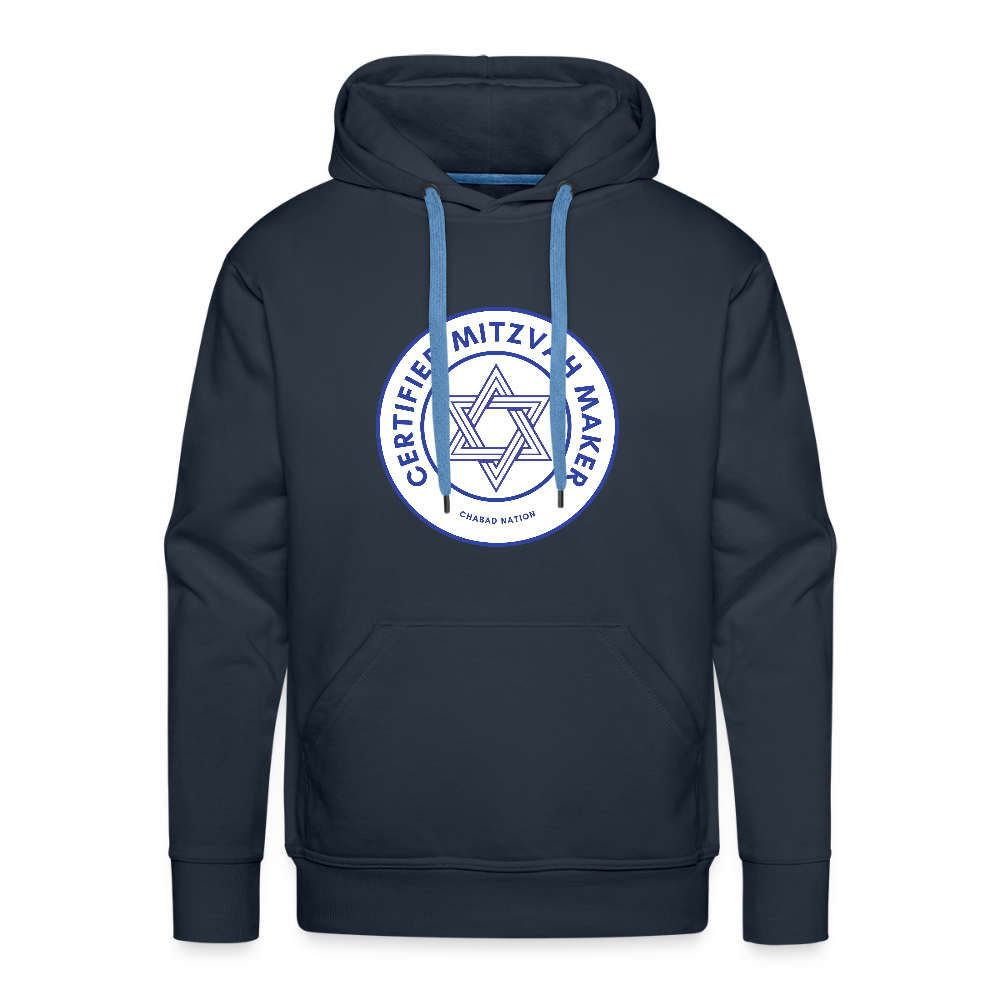 Certified Mitzvah Maker Men’s Premium Hoodie - navy