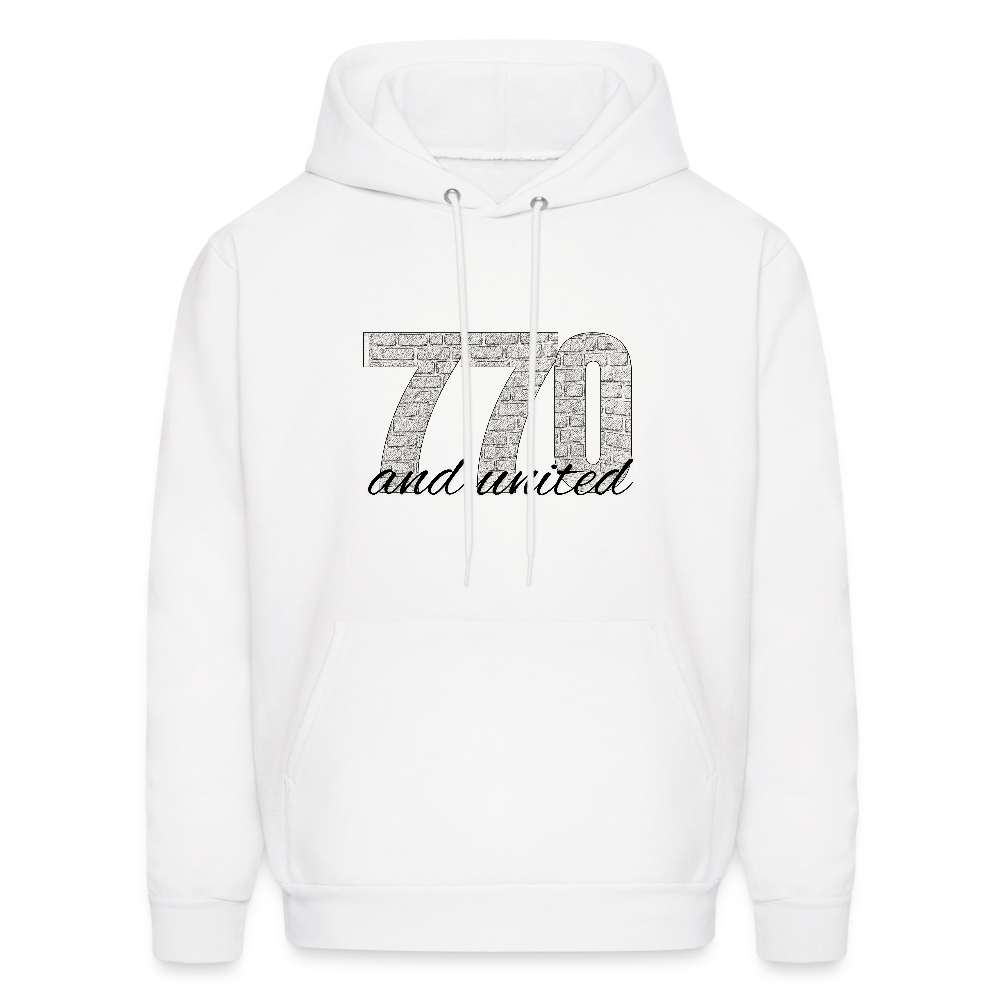 770 And United Men's Hoodie - white
