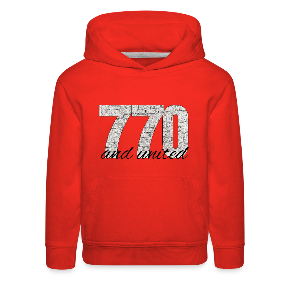 770 And United Kids‘ Premium Hoodie - red