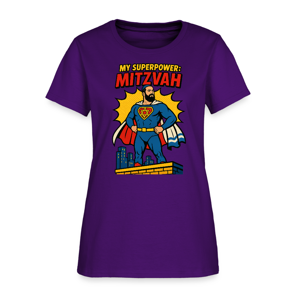 My Superpower: Mitzvah Women's T-Shirt - purple