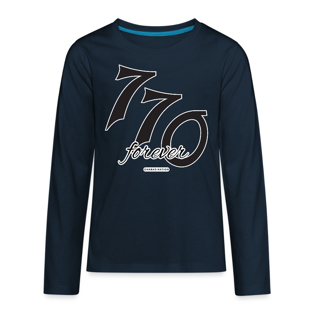 770 Forever Kids' Premium Long Sleeve T-Shirt - deep navy