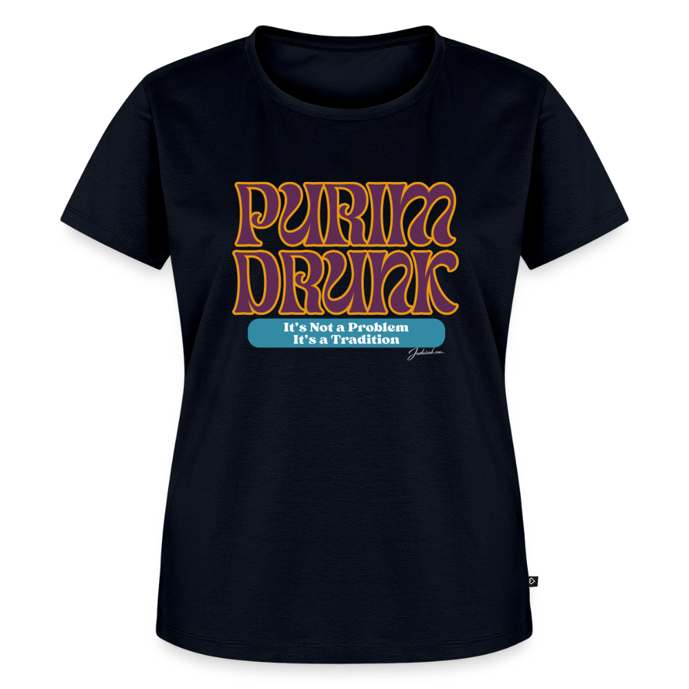 Purim Drunk Women’s Premium T-Shirt - navy