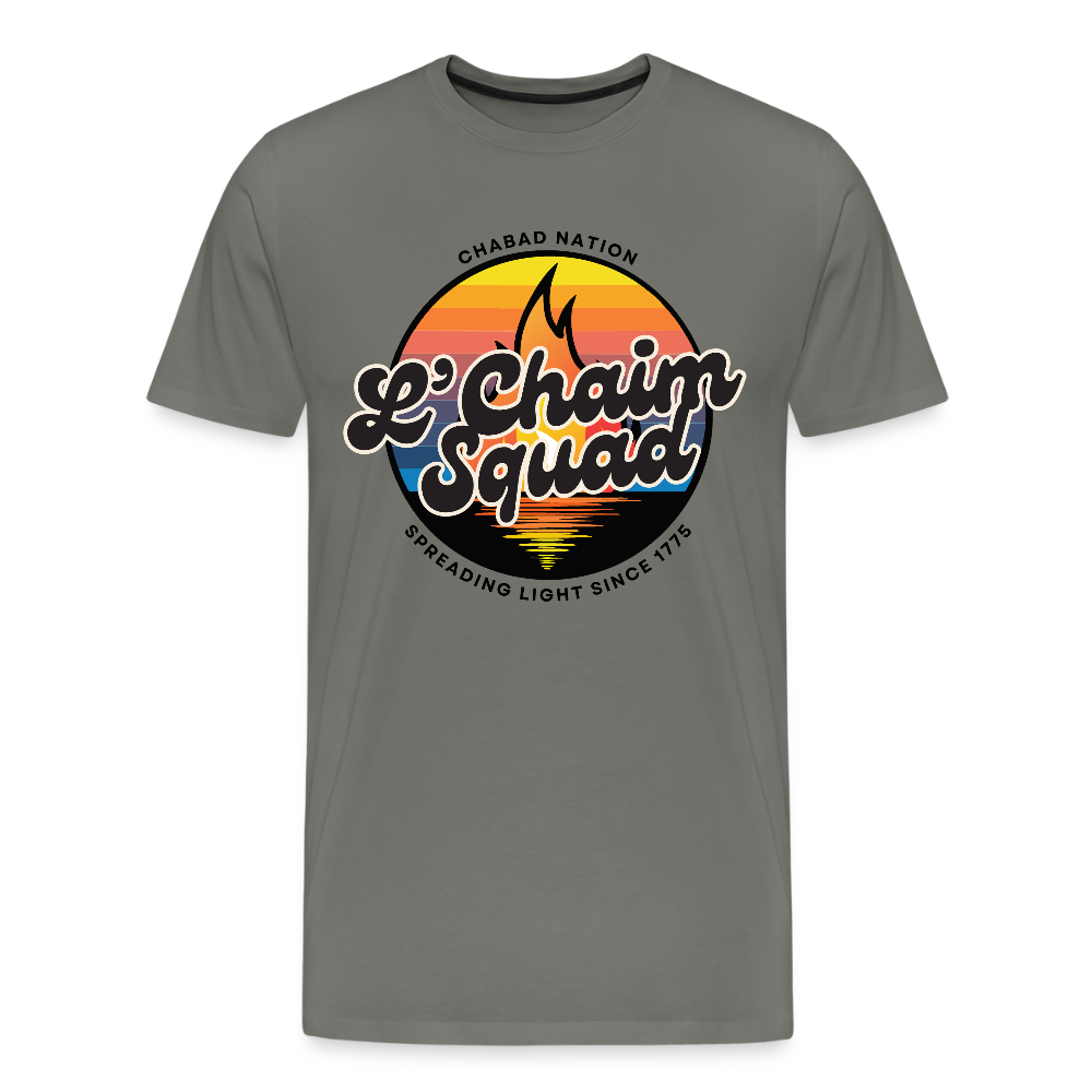 L’Chaim Squad – Spreading Light Men's Premium T-Shirt - asphalt gray