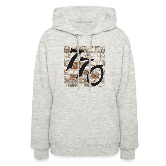 770 Brick Wall Women's Hoodie - heather oatmeal