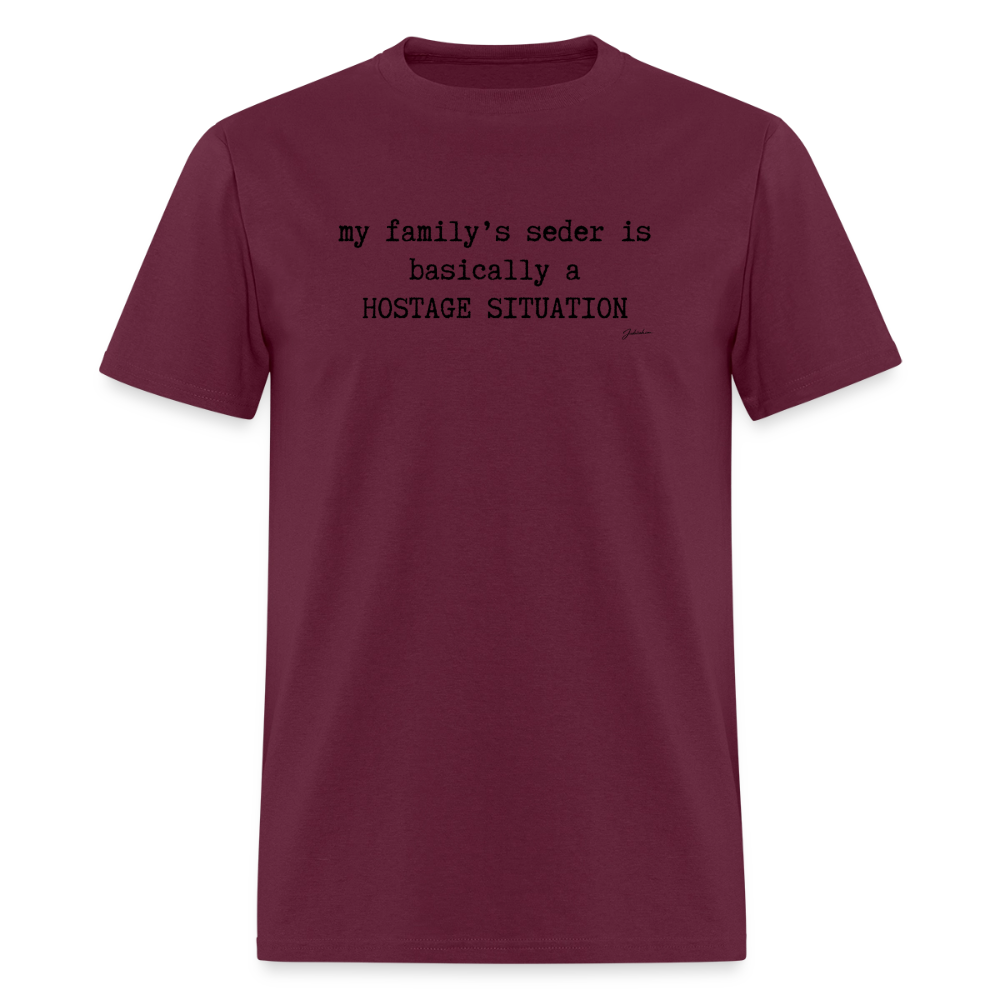 Seder Hostage Men's T-Shirt | GILDAN 5000 - burgundy