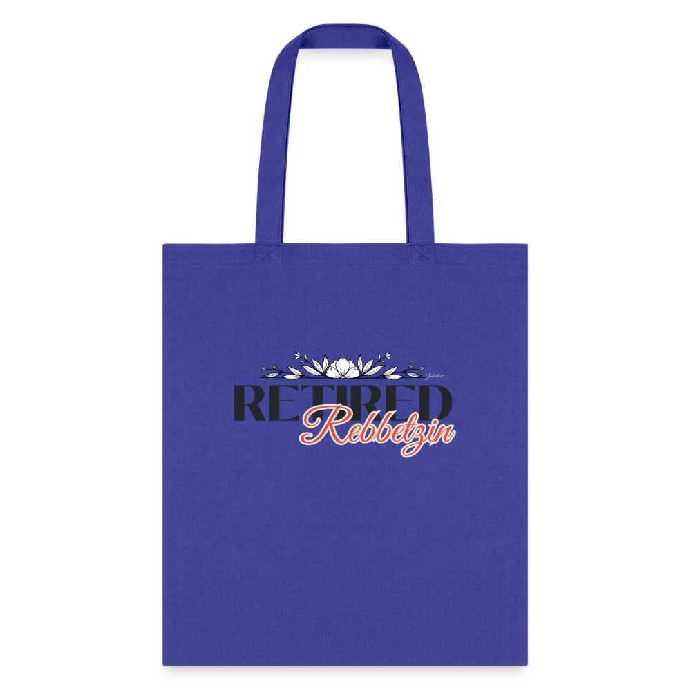 Retired Rabbetzin Tote Bag - royal blue
