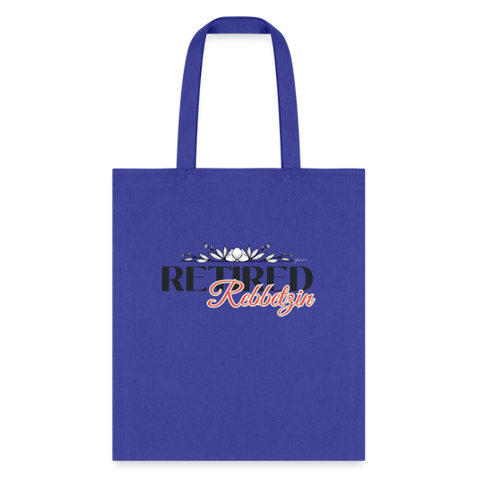 Retired Rabbetzin Tote Bag - royal blue
