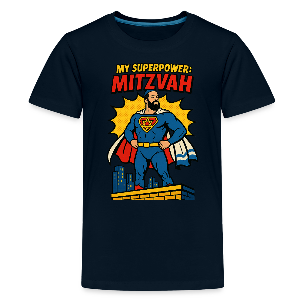 My Superpower: Mitzvah Kids' Premium T-Shirt - deep navy