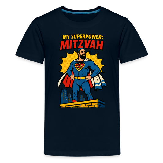 My Superpower: Mitzvah Kids' Premium T-Shirt - deep navy