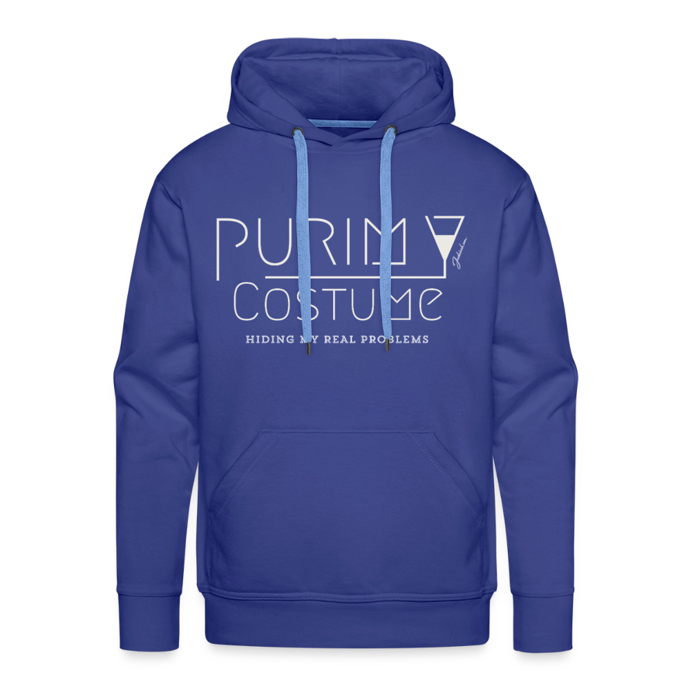Purim Costume Men’s Premium Hoodie - royal blue