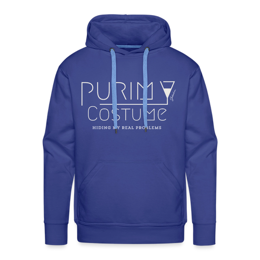 Purim Costume Men’s Premium Hoodie - royal blue