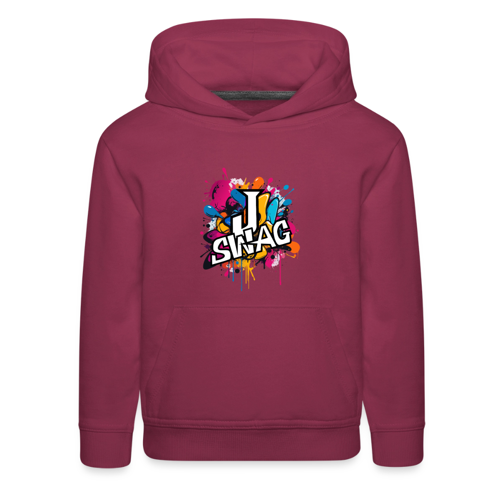 Jswag Logo Kids‘ Premium Hoodie - burgundy