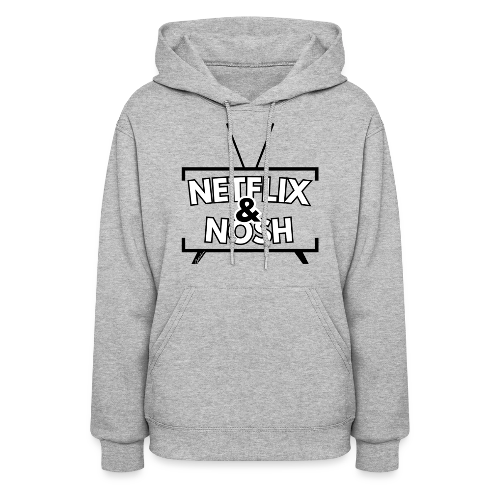 Netflix & Nosh Women's Hoodie - heather gray