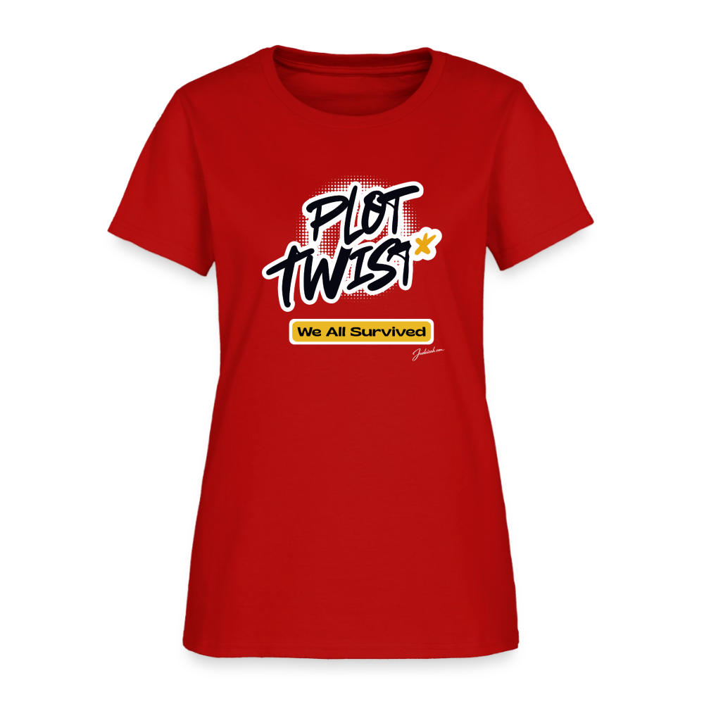 Plot Twist Women's T-Shirt - red