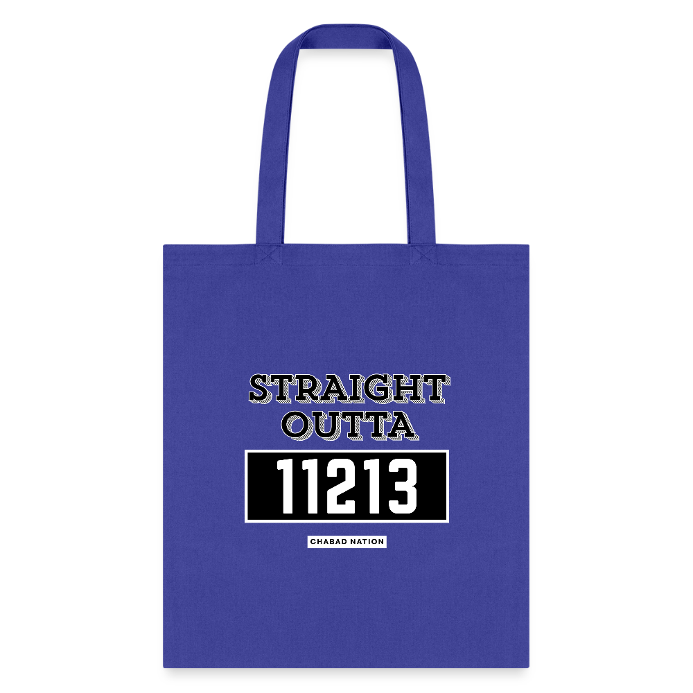 Straight Outta 11213 Tote Bag - royal blue