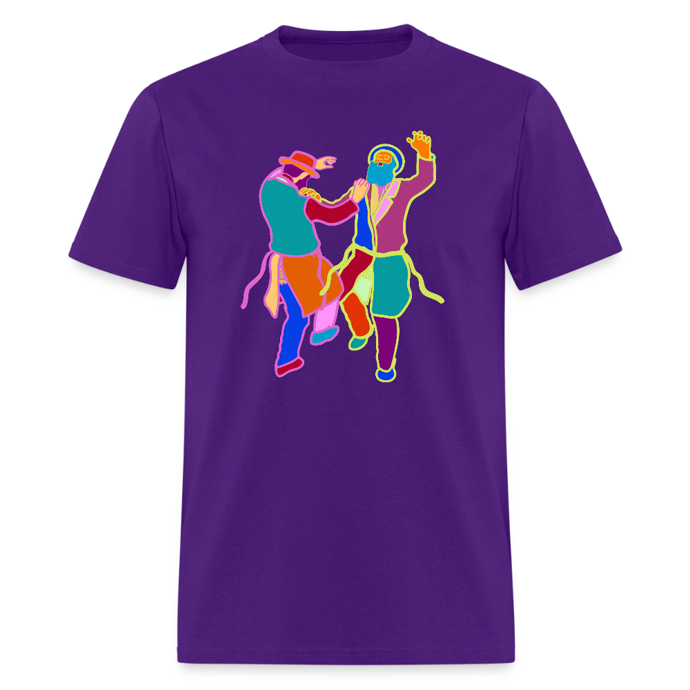 Colorful Dancing Rabbis Men's T-Shirt | GILDAN 5000 - purple