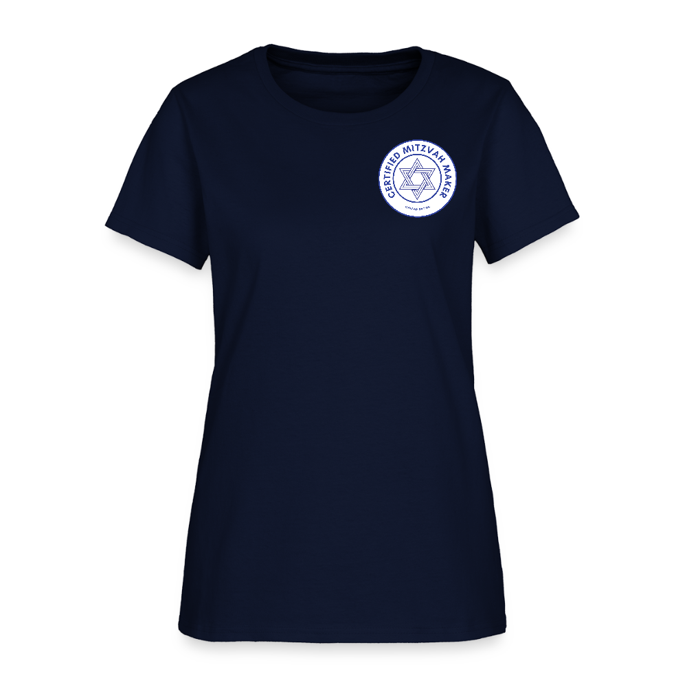 Certified Mitzvah Maker Badge Women's T-Shirt - navy
