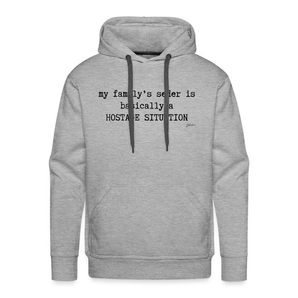 Seder Hostage Men’s Premium Hoodie - heather grey