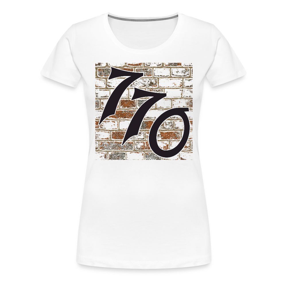 770 Brick Wall Women’s Premium T-Shirt - white