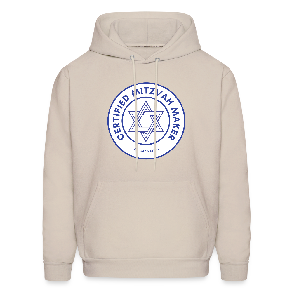 Certified Mitzvah Maker Men's Hoodie - Sand