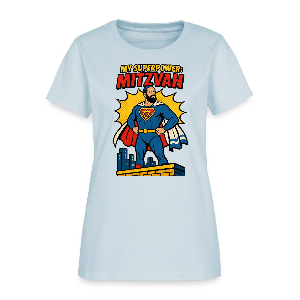 My Superpower: Mitzvah Women's T-Shirt - light blue