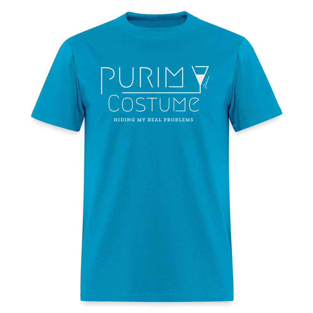 Purim Costume Men's T-Shirt | GILDAN 5000 - turquoise