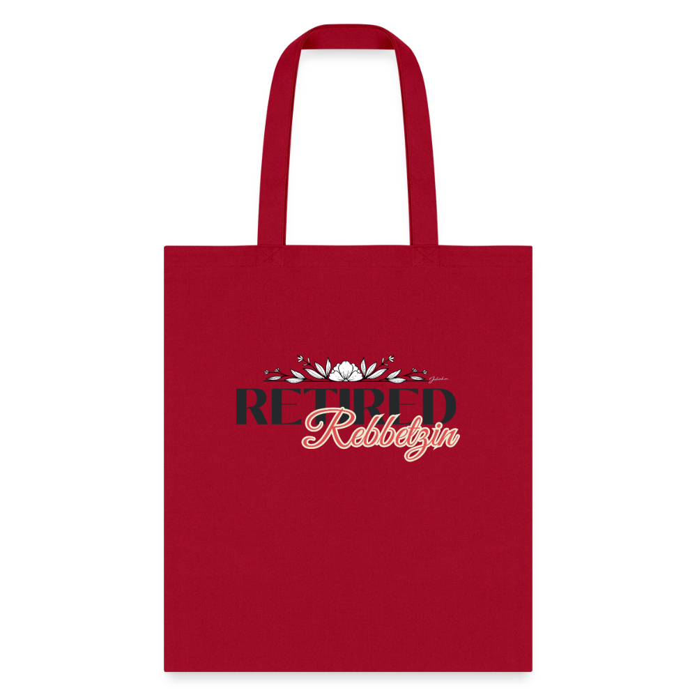 Retired Rabbetzin Tote Bag - red