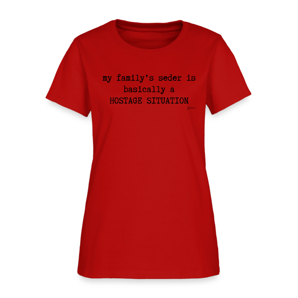 Seder Hostage Women's T-Shirt - red