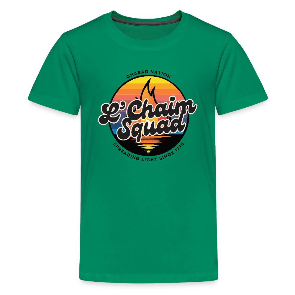 L’Chaim Squad – Spreading Light Kids' Premium T-Shirt - kelly green