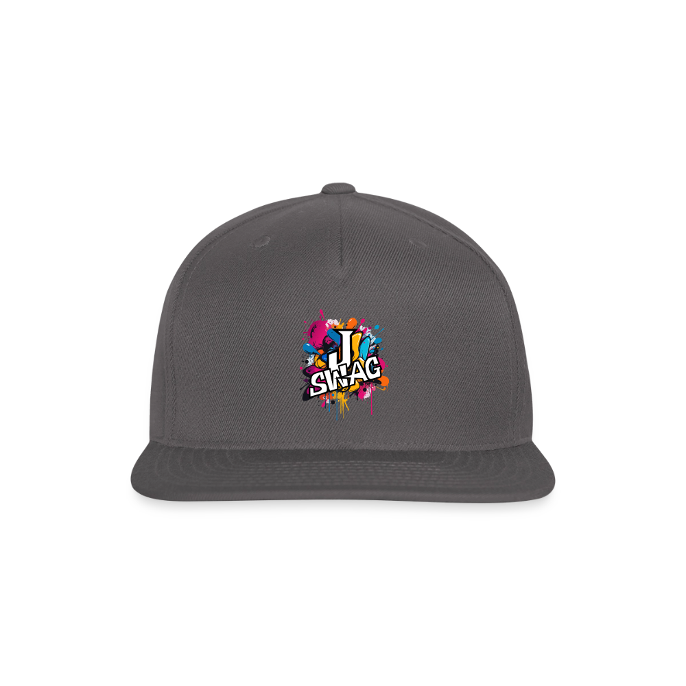 Jswag Logo Snapback Baseball Cap - dark grey