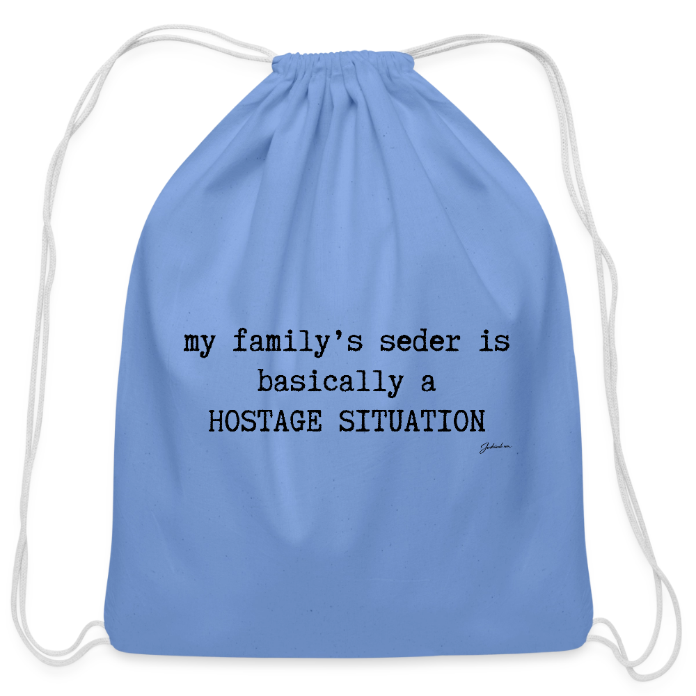 True Freedom 5786 Cotton Drawstring Bag - carolina blue