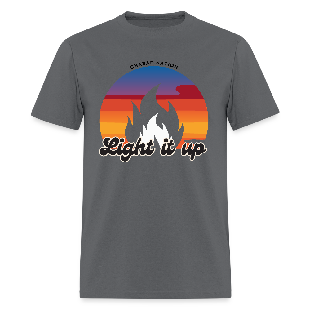 Light It Up Men's T-Shirt | GILDAN 5000 - charcoal